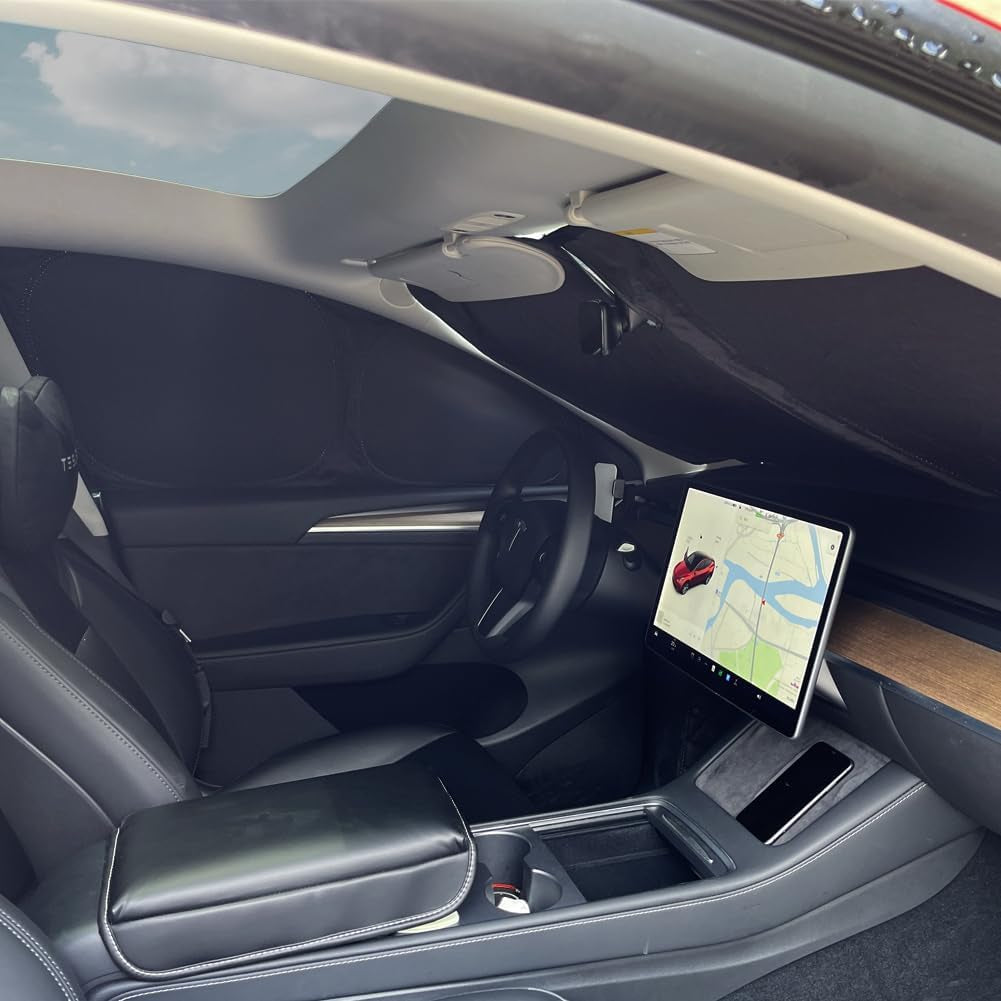 Upgrade Your Tesla Model Y Camping Experience with 8-Piece Privacy Curtain Set - Ultimate UV Blocker & Sunshade Protection!