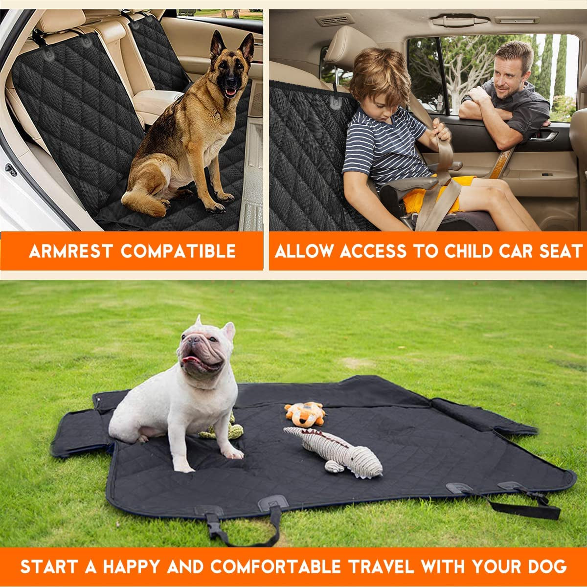 Cubreasiento para Mascotas en Coche – Premium, Impermeable y Universal- lleva a tu consentido a todos lados.