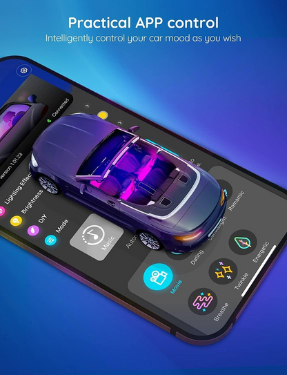 Luces LED Govee RGB para Auto – 16 Colores + Control App y Modo Música