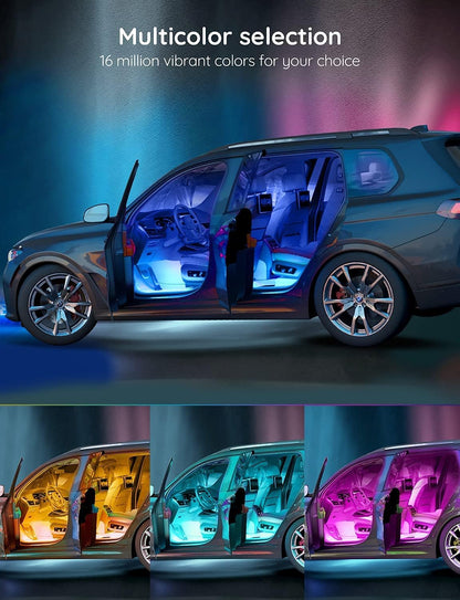 Luces LED Govee RGB para Auto – 16 Colores + Control App y Modo Música