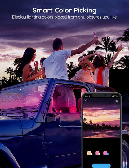 Luces LED Govee RGB para Auto – 16 Colores + Control App y Modo Música