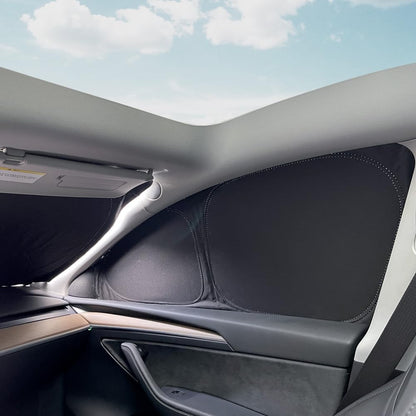 Upgrade Your Tesla Model Y Camping Experience with  8-Piece Privacy Curtain Set - Ultimate UV Blocker & Sunshade Protection!
